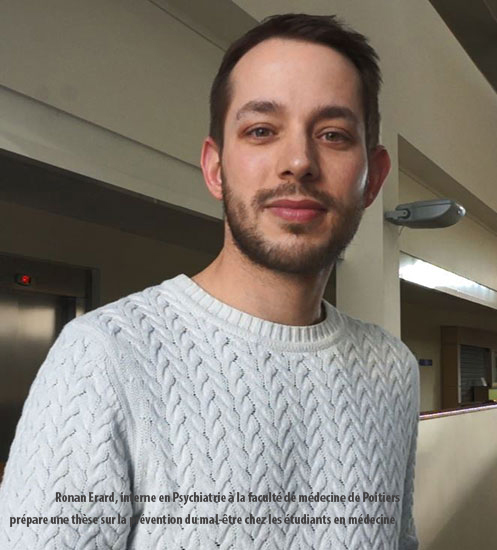 Ronan Erard, interne en psychiatrie à la faculté d emédecine de Poitiers